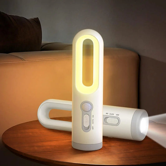 LumiWay - Motion Sensor LED Night Light with Portable Flashlight