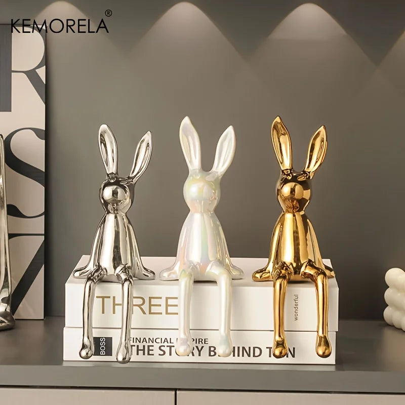 Luxury Ceramic Rabbit Statue