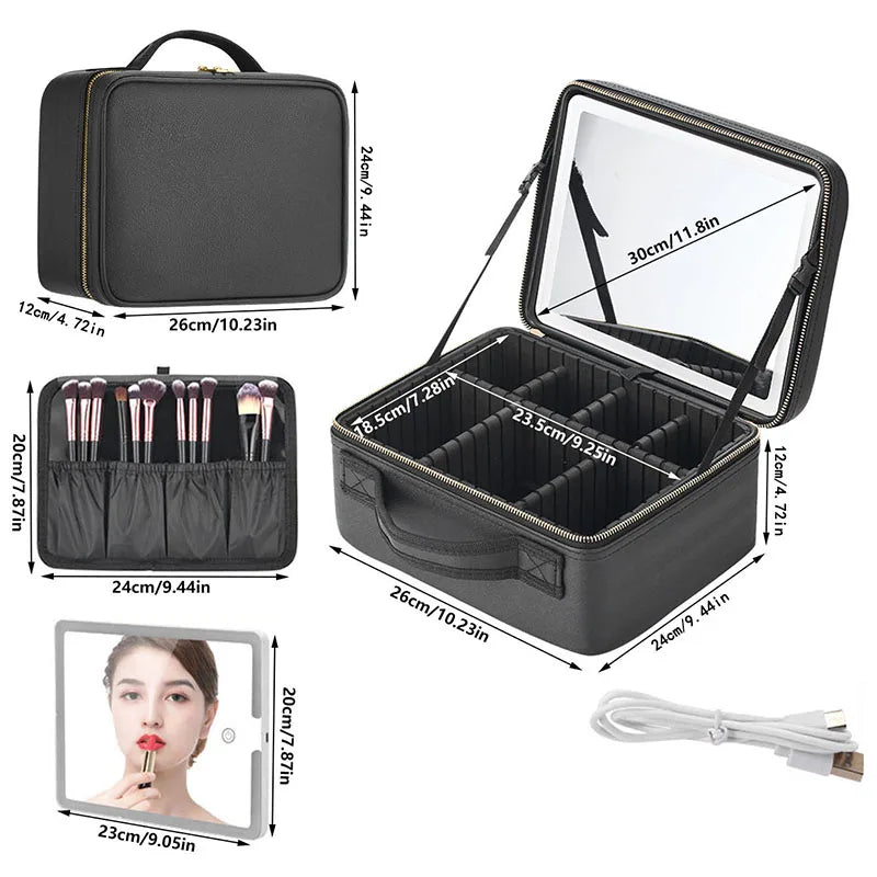 LumiBeauty Travel - LED Cosmetic Bag