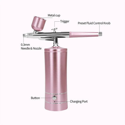 FreeFlow Air - Handheld Airbrush Compressor for Art & Makeup