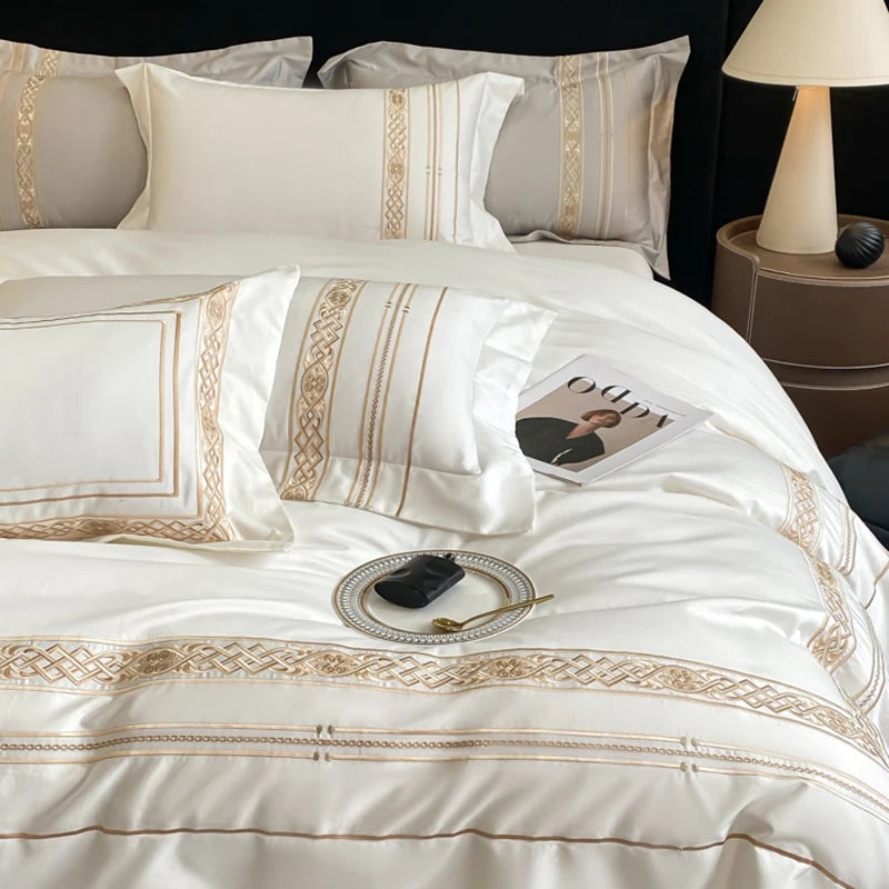 Golden Elegance Egyptian Cotton Set