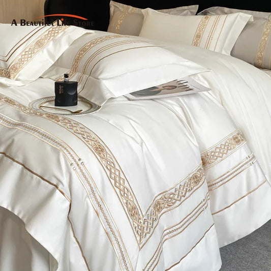 Golden Elegance Egyptian Cotton Set