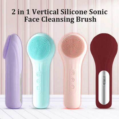 AquaGlow Sonic - Waterproof Facial Cleansing Brush