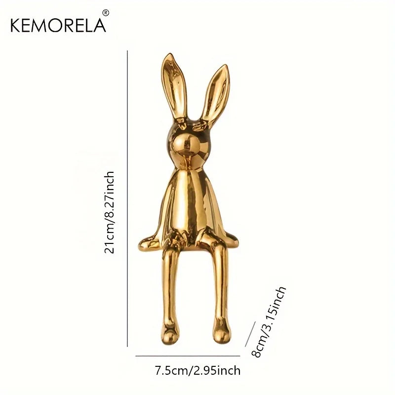 Luxury Ceramic Rabbit Statue