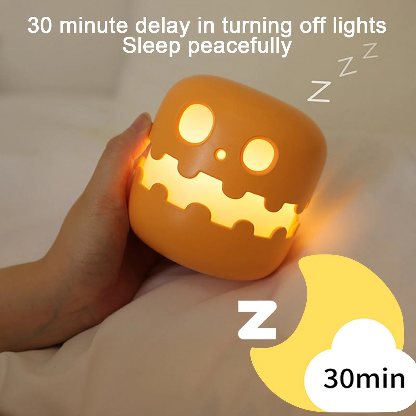 PumpkinGlow - Cozy Night Light for Halloween Parties