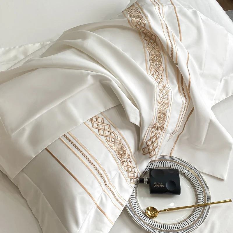 Golden Elegance Egyptian Cotton Set