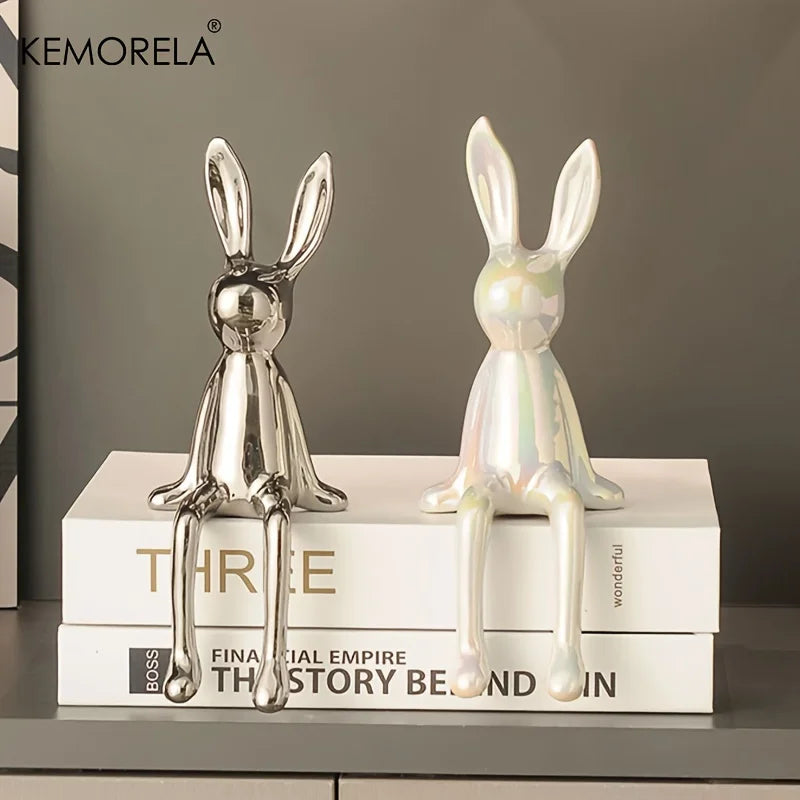 Luxury Ceramic Rabbit Statue