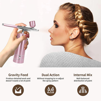 FreeFlow Air - Handheld Airbrush Compressor for Art & Makeup