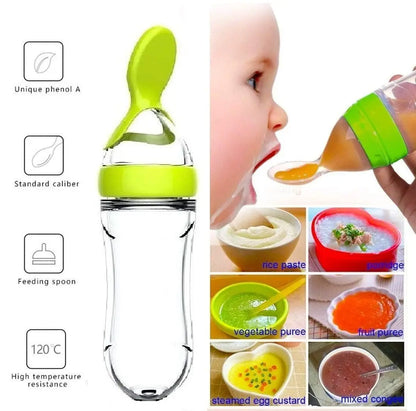 Silicone First Feeding Spoon.