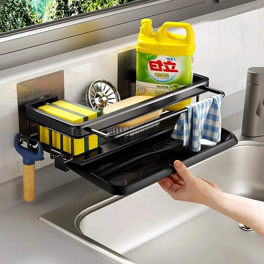 No-Drill Kitchen Sink Sponge Holder